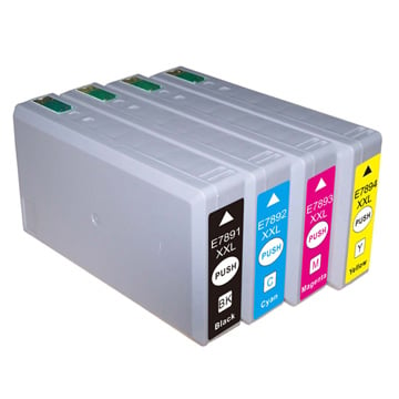 Compatible Epson 78XXL Full Set of High Capacity Ink Cartridges T7891/T7892/T7893/T7894
